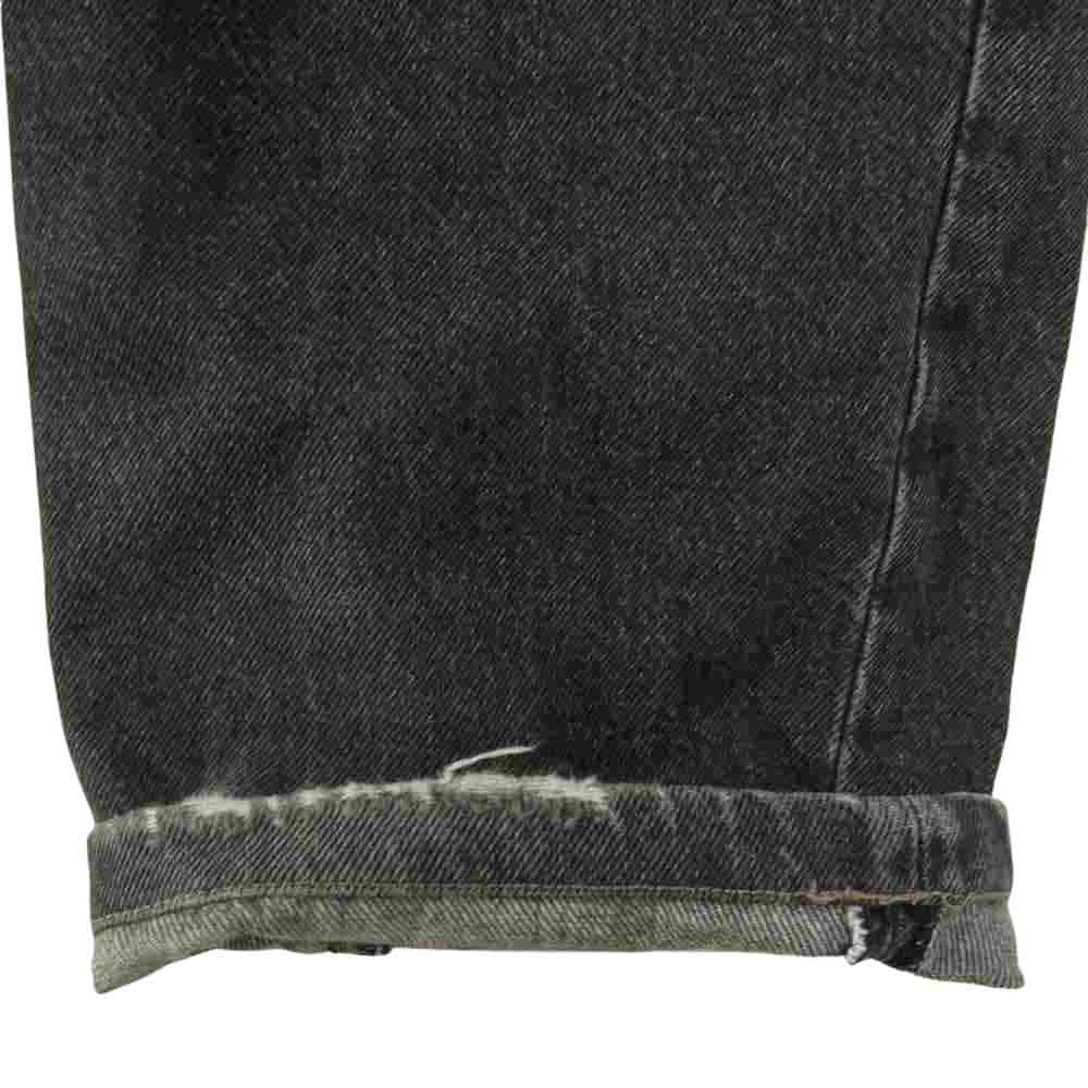 RRL ダブルアールエル USA製 90s ブラック デニム レザー パッチ ブラック系 31【中古】