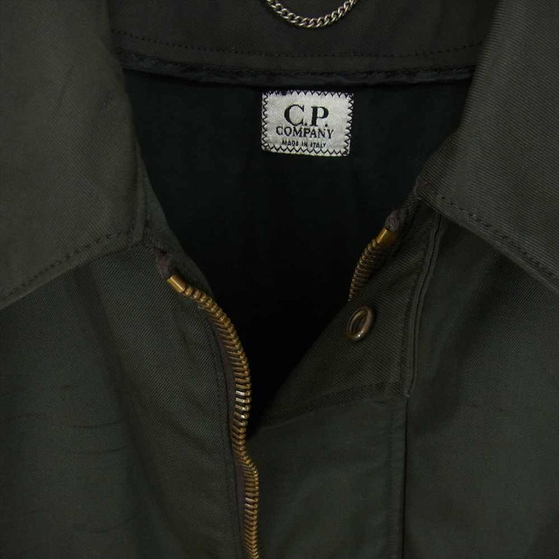 C.P.Company シーピーカンパニー ミリタリー コート ステンカラー コート ロング コート ダークグレー系 52【中古】