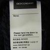 DESCENDANT ディセンダント FADED CABLE KNIT ケーブル編み 切替 アクリル ウール クルーネック ニット ネイビー系 3【中古】