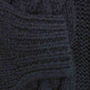 DESCENDANT ディセンダント FADED CABLE KNIT ケーブル編み 切替 アクリル ウール クルーネック ニット ネイビー系 3【中古】