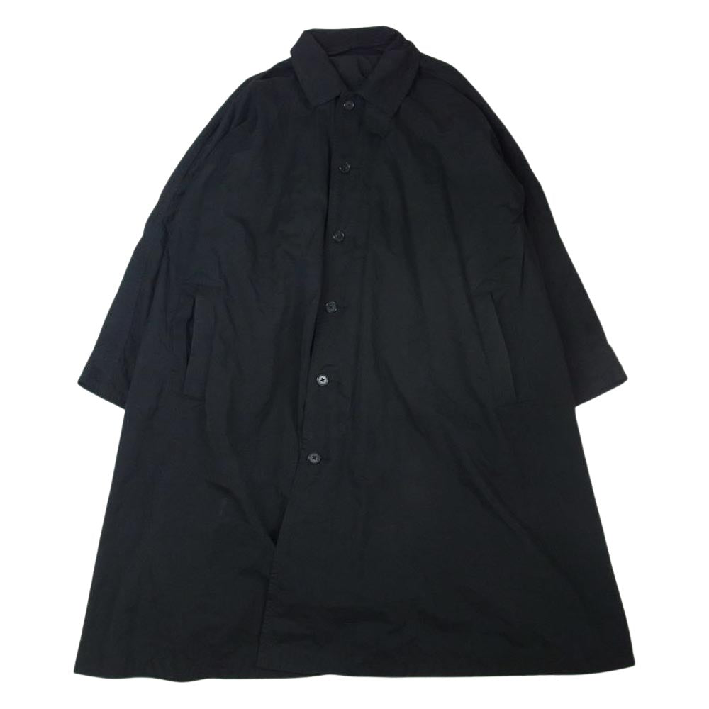 PORTER CLASSIC ポータークラシック WEATHER SWING COAT ウェザースイングコート ロングコート ブラック系 2【中古】