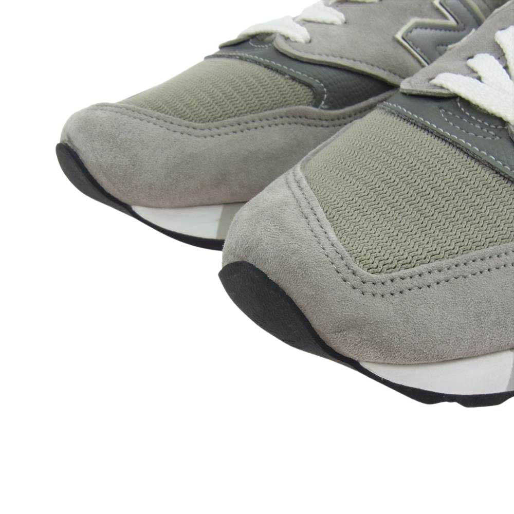 NEW BALANCE ニューバランス M998 GR2 アメリカ製 スニーカー グレー系 27.5【新古品】【未使用】【中古】