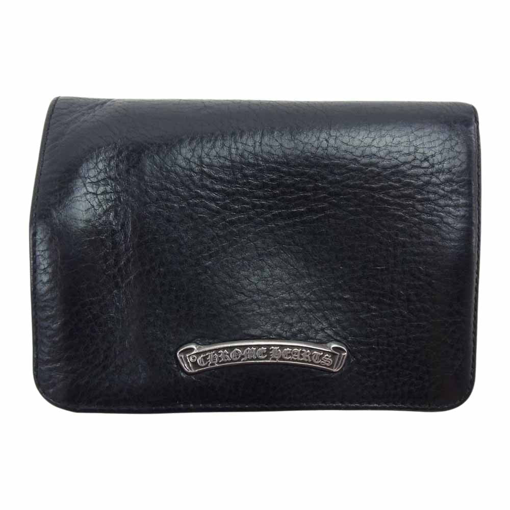CHROME HEARTS クロムハーツ（原本無） JOEY WALLET ジョーイウォレット ブラック系【中古】