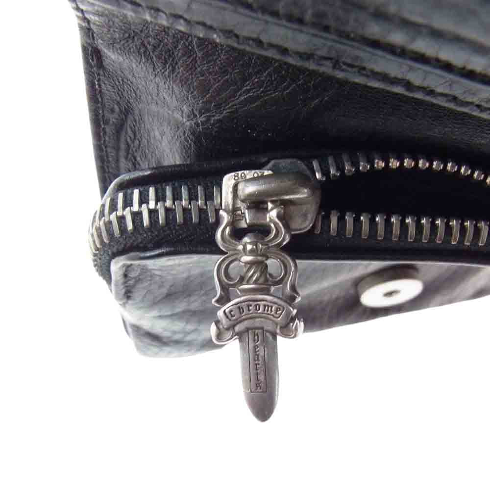 CHROME HEARTS クロムハーツ（原本無） JOEY WALLET ジョーイウォレット ブラック系【中古】