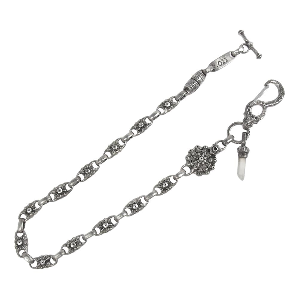 BILL WALL LEATHER ビルウォールレザー LIMITED 011/100 SUNリンク アイアンクロス ストーン ウォレットチェーン シルバー系【中古】