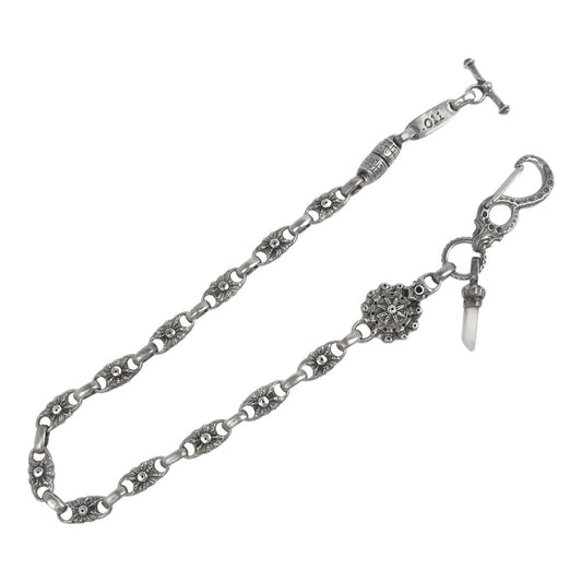 BILL WALL LEATHER ビルウォールレザー LIMITED 011/100 SUNリンク アイアンクロス ストーン ウォレットチェーン シルバー系【中古】