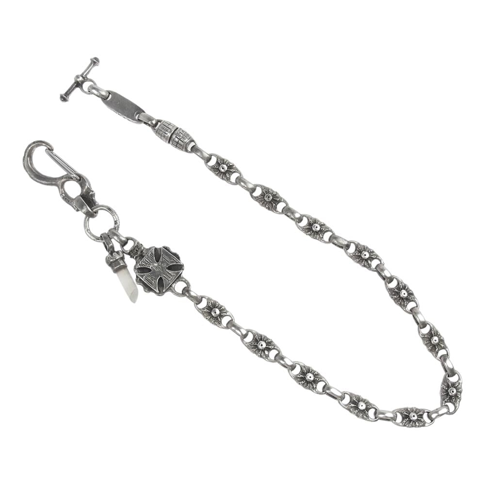 BILL WALL LEATHER ビルウォールレザー LIMITED 011/100 SUNリンク アイアンクロス ストーン ウォレットチェーン シルバー系【中古】