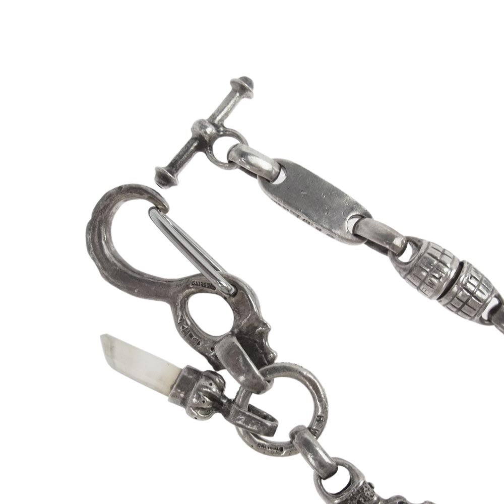 BILL WALL LEATHER ビルウォールレザー LIMITED 011/100 SUNリンク アイアンクロス ストーン ウォレットチェーン シルバー系【中古】