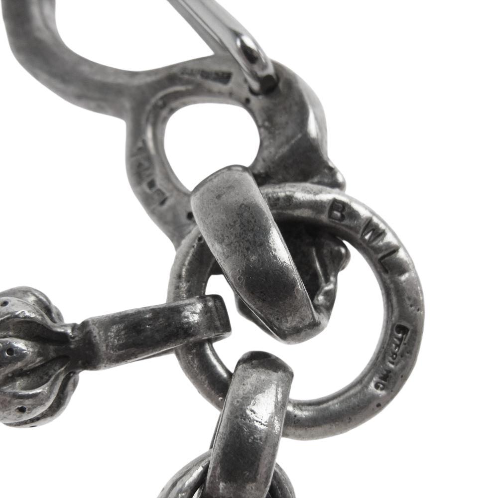 BILL WALL LEATHER ビルウォールレザー LIMITED 011/100 SUNリンク アイアンクロス ストーン ウォレットチェーン シルバー系【中古】