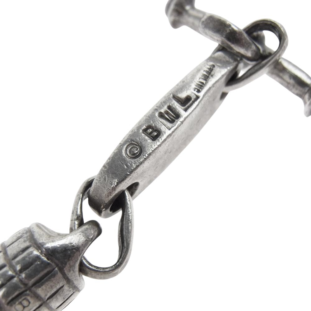 BILL WALL LEATHER ビルウォールレザー LIMITED 011/100 SUNリンク アイアンクロス ストーン ウォレットチェーン シルバー系【中古】