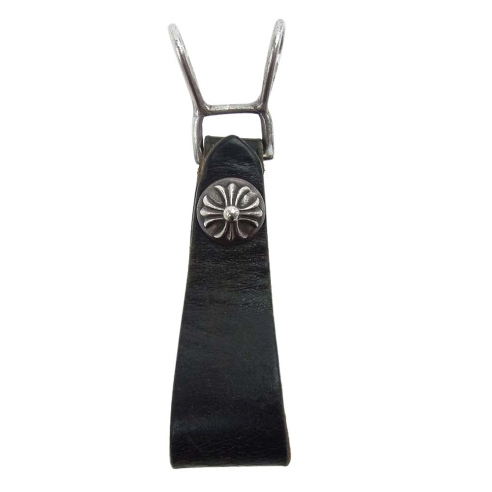 CHROME HEARTS クロムハーツ（原本無） BELTLOOP クロスボール ボタン ベルトループ ブラック系【中古】