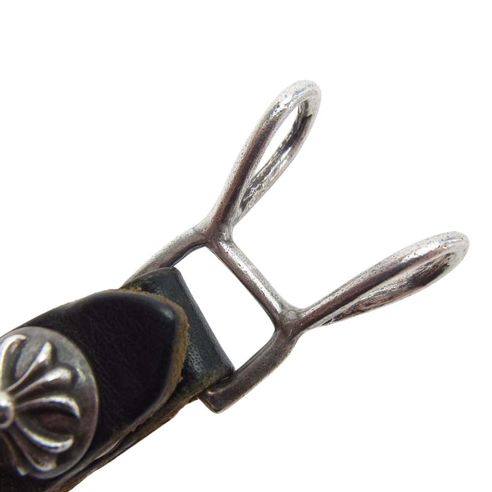 CHROME HEARTS クロムハーツ（原本無） BELTLOOP クロスボール ボタン ベルトループ ブラック系【中古】