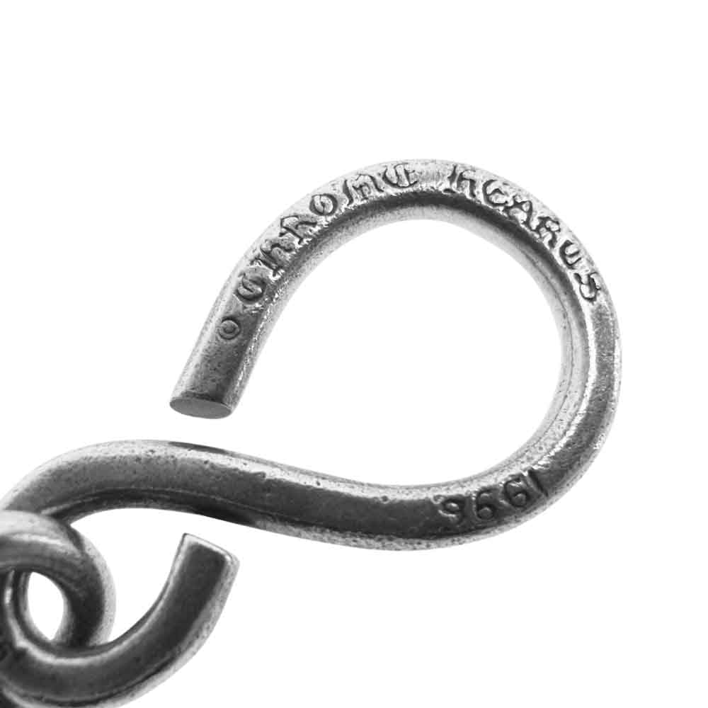 CHROME HEARTS クロムハーツ（原本有） 2BALL LONG 1クリップ ロング クロスボール ウォレットチェーン シルバー系【中古】