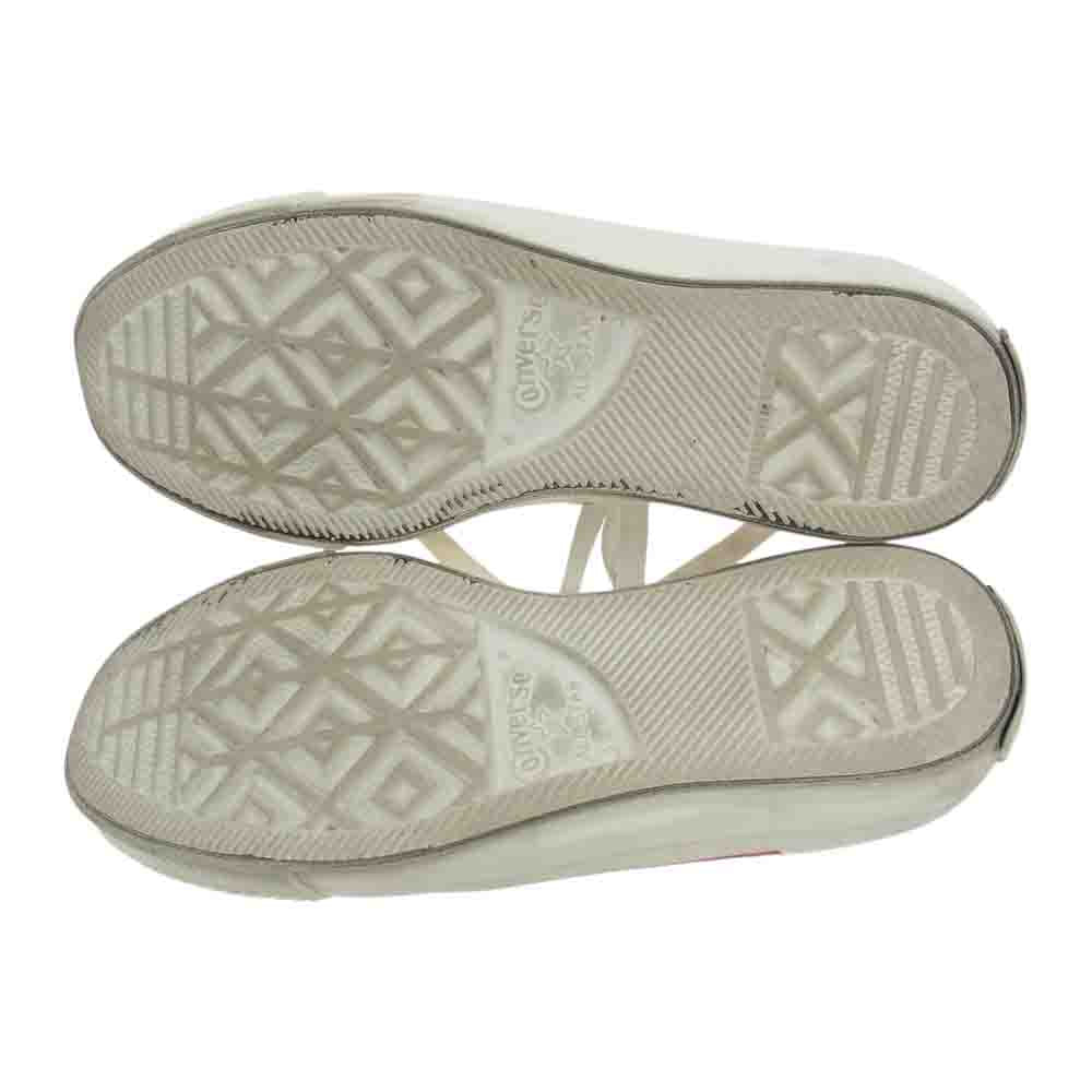 PLAY COMME des GARCONS プレイコムデギャルソン 1CK711 × コンバース オールスター スニーカー オフホワイト系 22cm【中古】