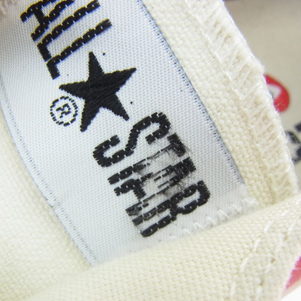 PLAY COMME des GARCONS プレイコムデギャルソン 1CK711 × コンバース オールスター スニーカー オフホワイト系 22cm【中古】