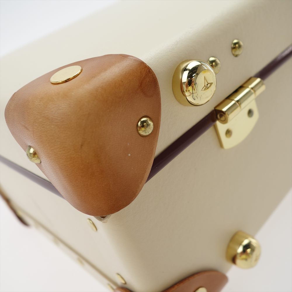 GLOBE TROTTER グローブトロッター GT SAF IN 00M2 センテナリー 9インチ ミニトロッター ハンドバッグ トラベルバッグ 製品保証書付 ベージュ系【中古】