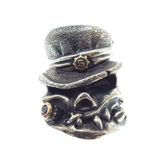 STARLIN GEAR スターリンギア ギャランティ付属 2021 ハロウィン Mr.ハイド/コパービッグ シガー カスタム ガーネット入り Sギアロゴ リング シルバー系【中古】