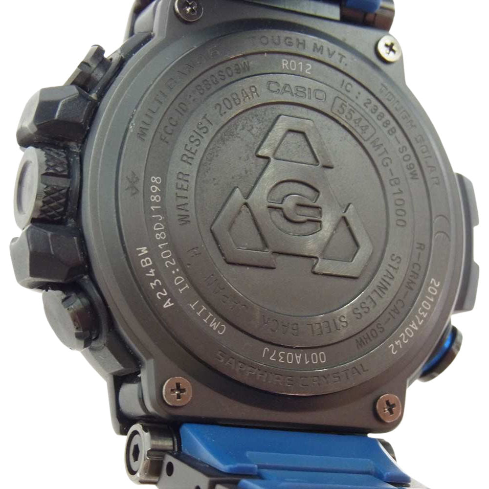 G-SHOCK ジーショック MTG-B1000BD-1AJF Bluetooth搭載 ソーラー 電波時計 タフソーラー ダークグレー系【中古】
