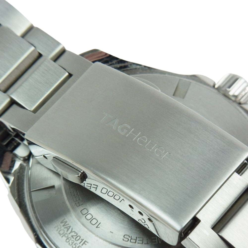 TAG HEUER タグホイヤー WAY201F.BA0927 アクアレーサー キャリバー7 GMT 自動巻 オートマ シルバー系【中古】