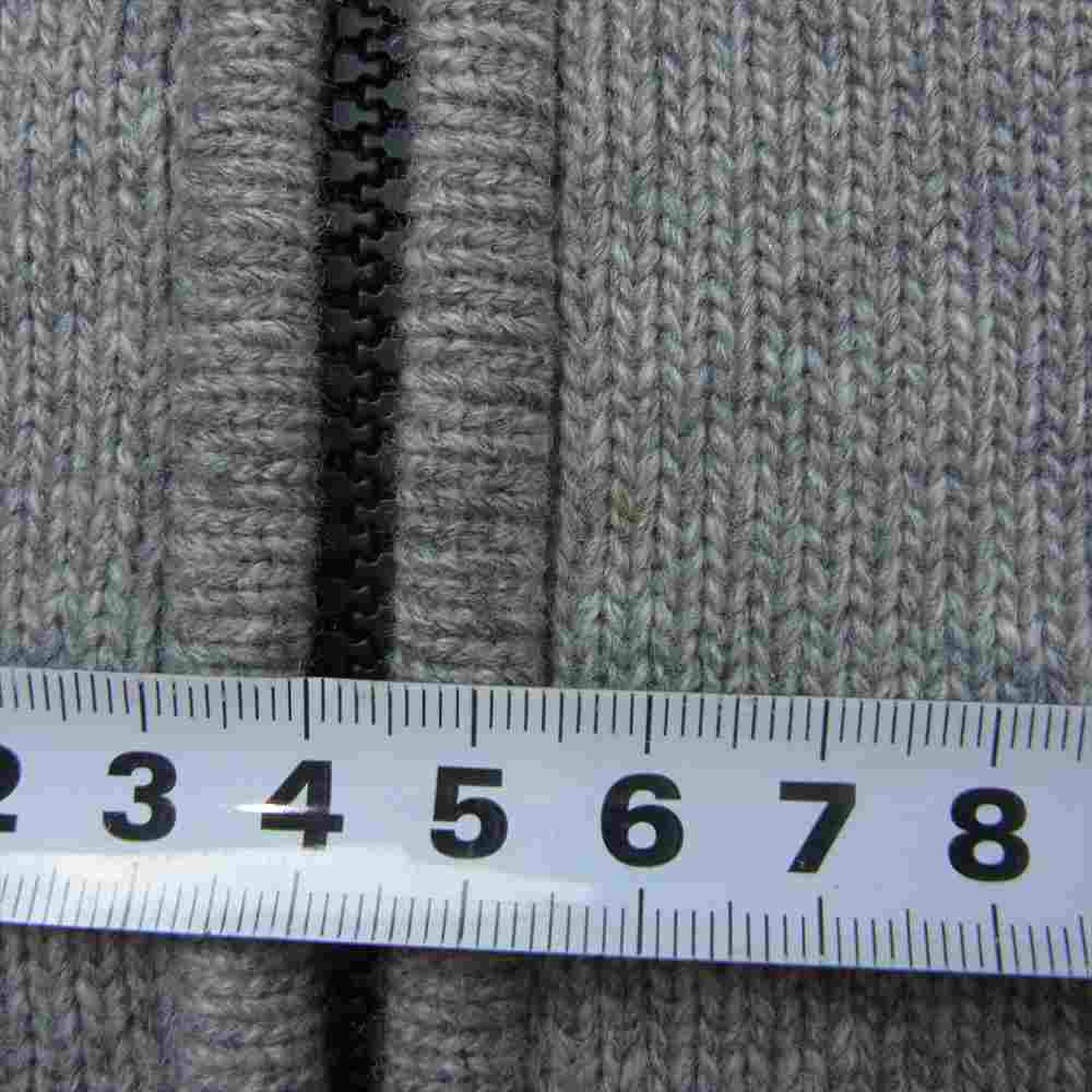 STONE ISLAND ストーンアイランド 6715540A3 ワッペン ニット ジップ パーカー グレー系 M【中古】