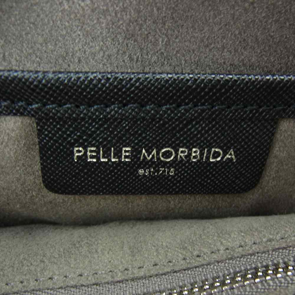 PELLE MORBIDA ペッレモルビダ PMO-CA113 Capitano キャピターノ パスケース&ホイッスル ビジネス トートバック ブラック ブラック系【新古品】【未使用】【中古】