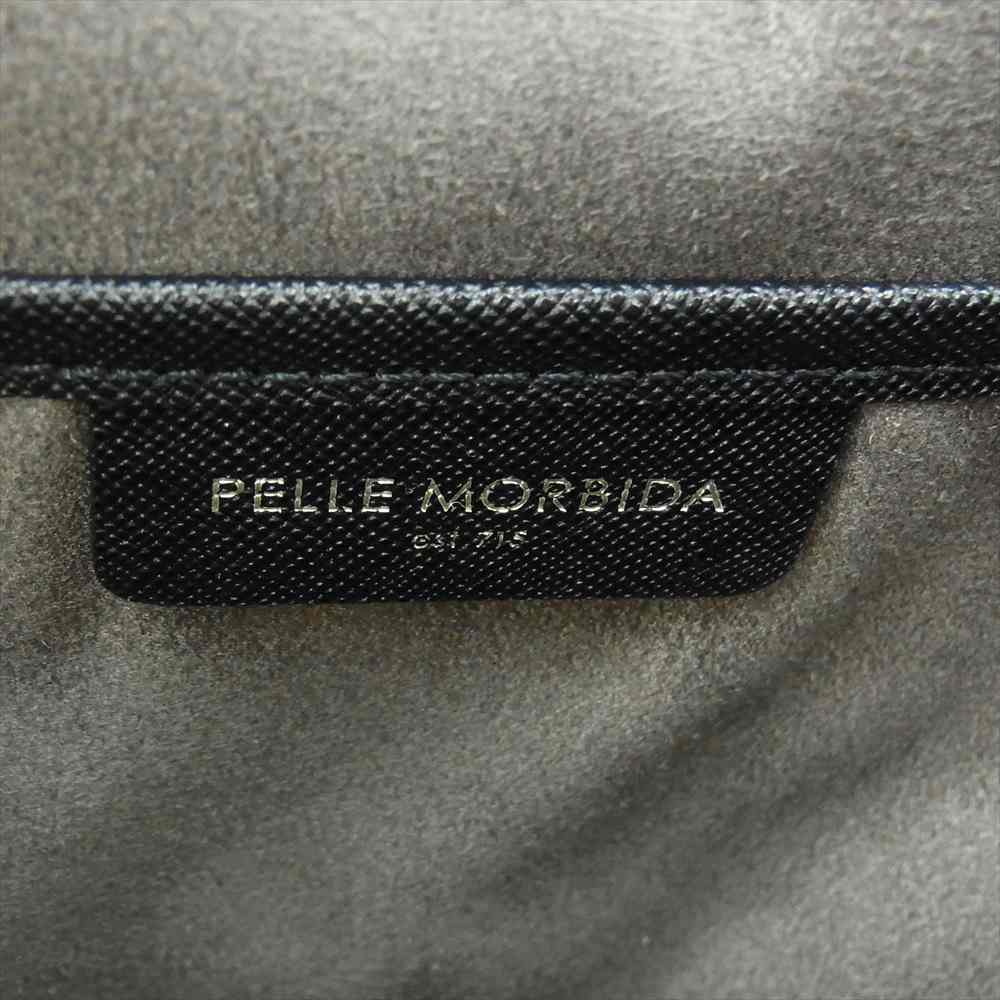 PELLE MORBIDA ペッレモルビダ PMO-CA113 Capitano キャピターノ パスケース&ホイッスル ビジネス トートバック ブラック ブラック系【新古品】【未使用】【中古】