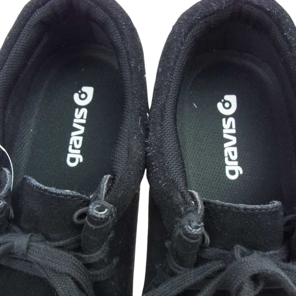 GRAVIS グラヴィス 25233 LUCE スニーカー スエード モカシン シューズ ブラック系 28cm【中古】