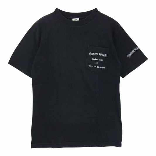 CHROME HEARTS クロムハーツ（原本無） × UNITED ARROWS ユナイテッドアローズ ロゴ ダガー プリント 半袖 Tシャツ ブラック系 M【中古】