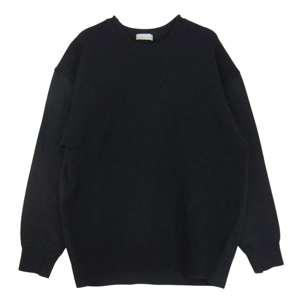 COMME des GARCONS HOMME コムデギャルソンオム ヴィンテージ 田中啓一オム 98AW HT-040200 ニット切替 スウェット トレーナー ブラック系【中古】