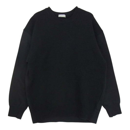 COMME des GARCONS HOMME コムデギャルソンオム ヴィンテージ 田中啓一オム 98AW HT-040200 ニット切替 スウェット トレーナー ブラック系【中古】