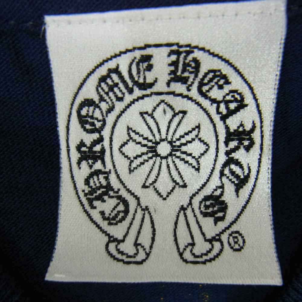 CHROME HEARTS クロムハーツ（原本無） ダガー クロス プリント 長袖 Tシャツ ネイビー系 M【美品】【中古】