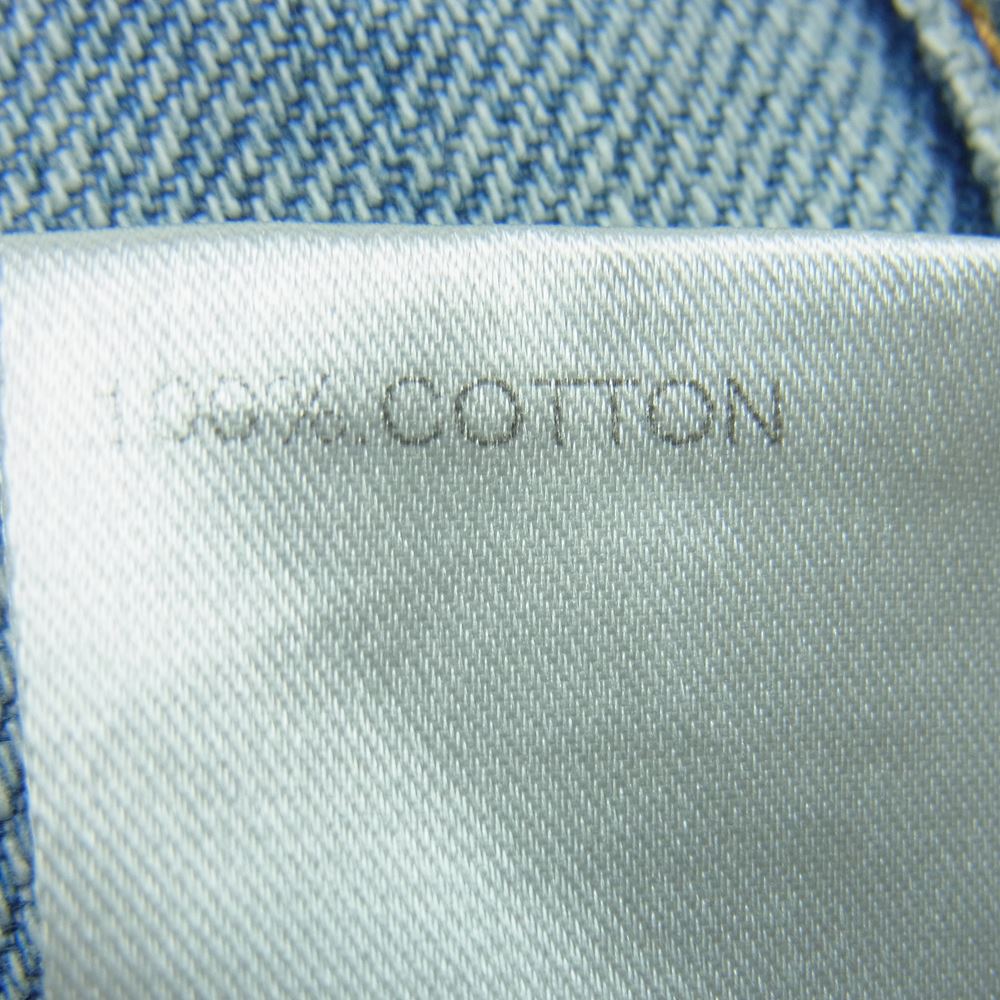 Chloe クロエ 7424 デニム スカート 加工 コットン イタリア製 インディゴブルー系 34【中古】