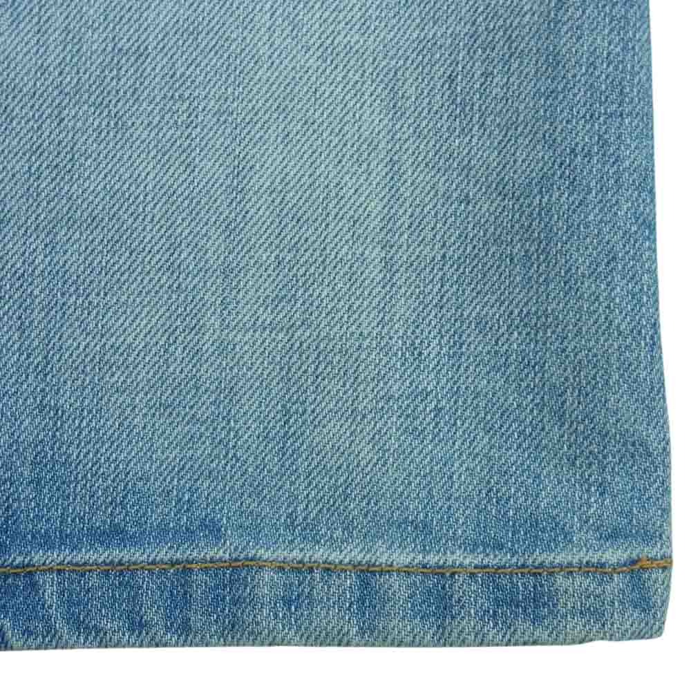 Chloe クロエ 7424 デニム スカート 加工 コットン イタリア製 インディゴブルー系 34【中古】