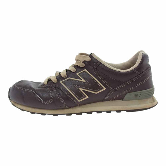 NEW BALANCE ニューバランス M367LBR レザー スニーカー ダークブラウン系 26.5cm【中古】