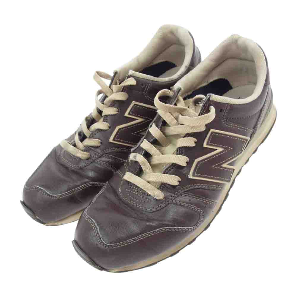 NEW BALANCE ニューバランス M367LBR レザー スニーカー ダークブラウン系 26.5cm【中古】