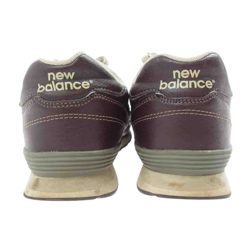 NEW BALANCE ニューバランス M367LBR レザー スニーカー ダークブラウン系 26.5cm【中古】