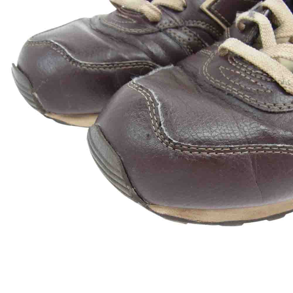 NEW BALANCE ニューバランス M367LBR レザー スニーカー ダークブラウン系 26.5cm【中古】