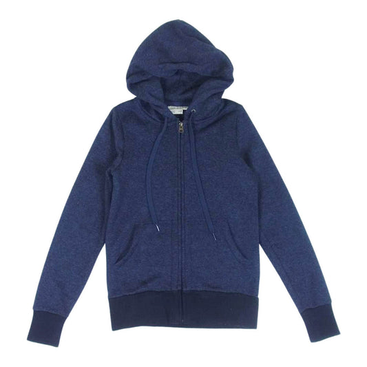 HYSTERIC GLAMOUR ヒステリックグラマー × GRAMICCI グラミチ 0153CF01 フルジップ ニット パーカー ネイビー系 F【中古】