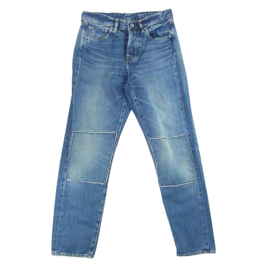 HYSTERIC GLAMOUR ヒステリックグラマー 0163AP15 パッチワーク ボタンフライ デニムパンツ インディゴブルー系 S【中古】