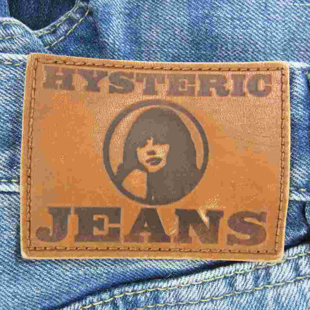 HYSTERIC GLAMOUR ヒステリックグラマー 0163AP15 パッチワーク ボタンフライ デニムパンツ インディゴブルー系 S【中古】