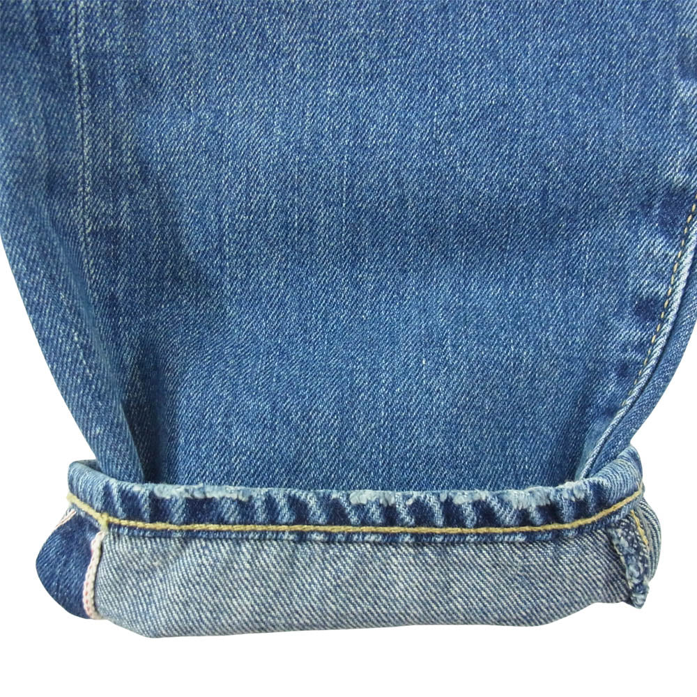 HYSTERIC GLAMOUR ヒステリックグラマー 0163AP15 パッチワーク ボタンフライ デニムパンツ インディゴブルー系 S【中古】