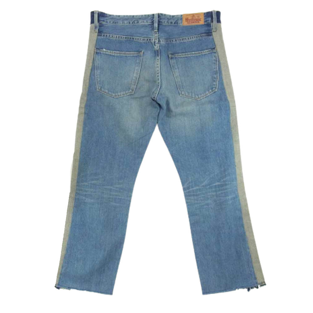 HYSTERIC GLAMOUR ヒステリックグラマー 01172AP09 UNIV 再構築 ダメージ加工 サイドライン デニムパンツ インディゴブルー系 26【中古】