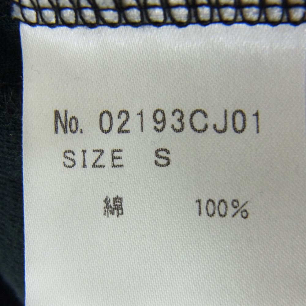 HYSTERIC GLAMOUR ヒステリックグラマー 02196CJ01 野口強 STIELO 刺繍 ベロア トラックジャケット ブラック系 S【中古】