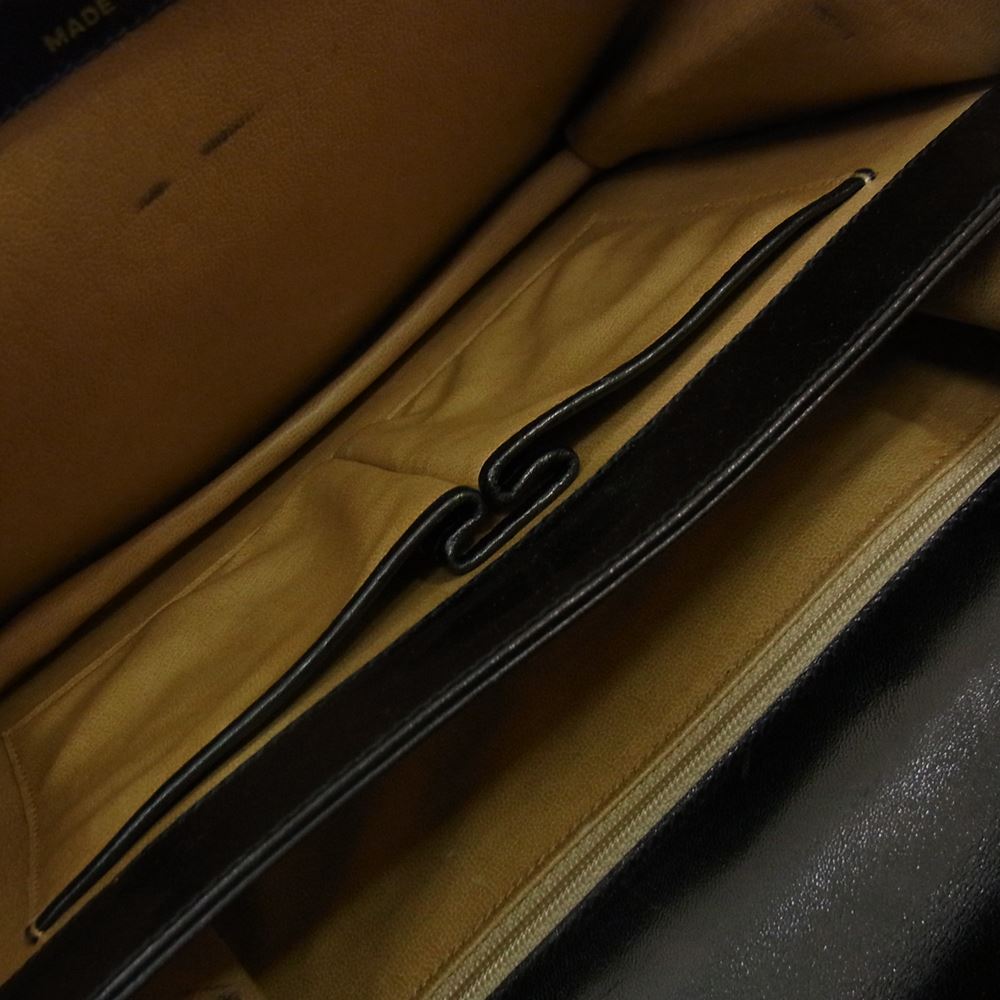 CELINE セリーヌ オールド 馬車金具 ホースキャリッジ レザー ショルダー バッグ ブラック系【中古】