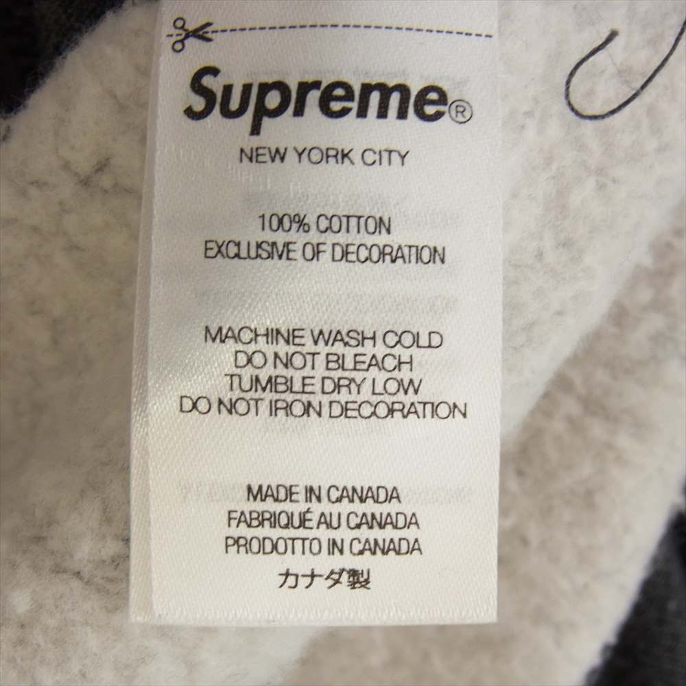 Supreme シュプリーム 21AW Box Logo Hooded Sweatshirt ボックス ロゴ フーデッド スウェット パーカー グレー系 M【中古】