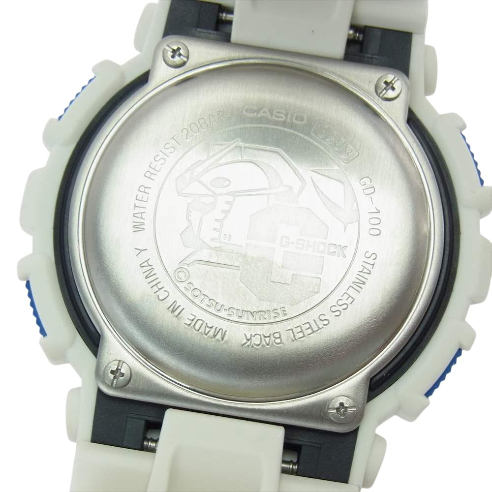 G-SHOCK ジーショック GD-100 GUNDAM 機動戦士ガンダム 35周年 ホワイト系【極上美品】【中古】