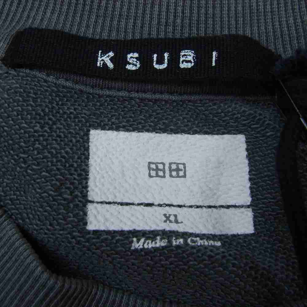 スビ 5000007066 4 × 4 Biggie Crew ビギー クルーネック スウェット トレーナー グレー系 XL【中古】