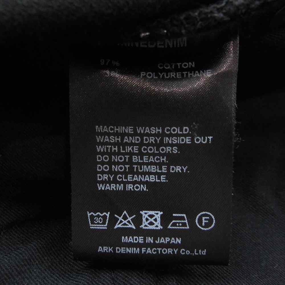 MINEDENIM マインデニム 21AW FPK107NKS-99-352 S.Slim STR 5pocket KST スリム 5ポケット ダメージ デニム パンツ  ブラック系 12【中古】