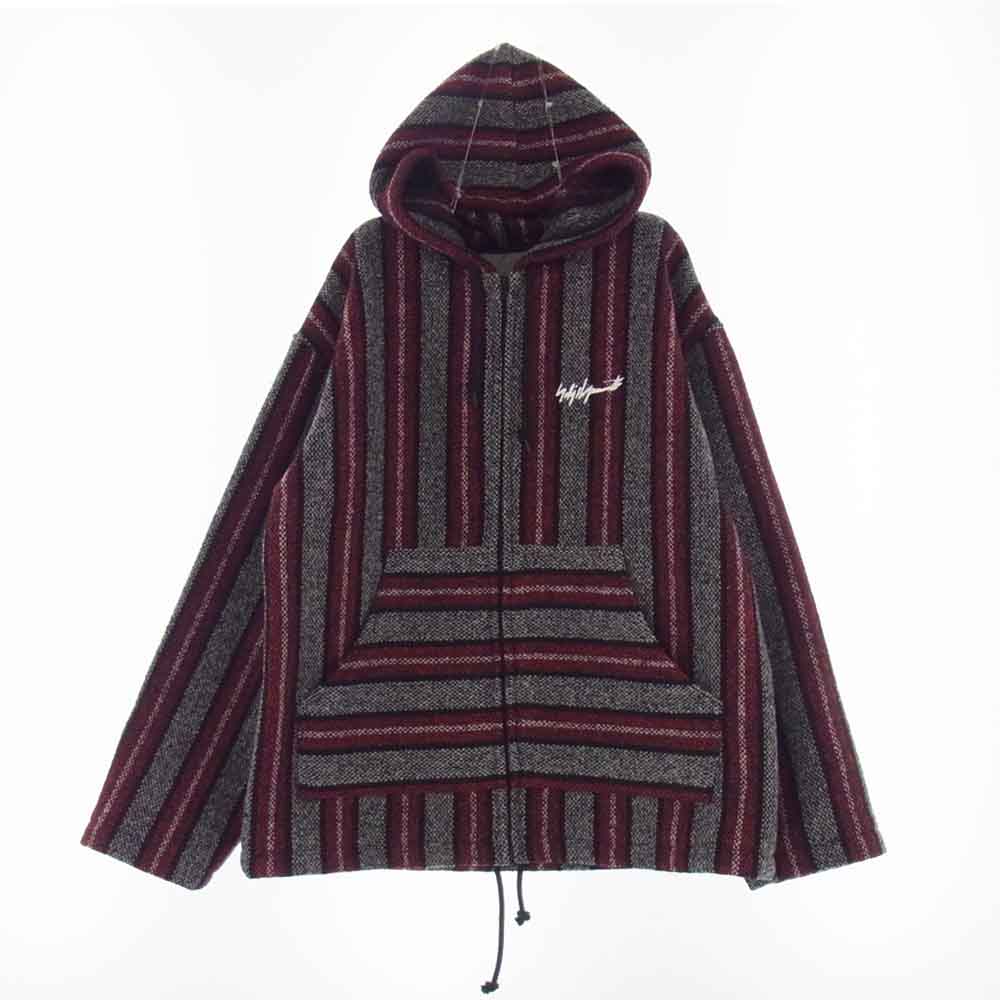 Supreme シュプリーム 22AW × Yohji Yamamoto ヨウジヤマモト Baja Jacket バハ ジャケット メキシカン パーカー レッド系 グレー系 S【新古品】【未使用】【中古】