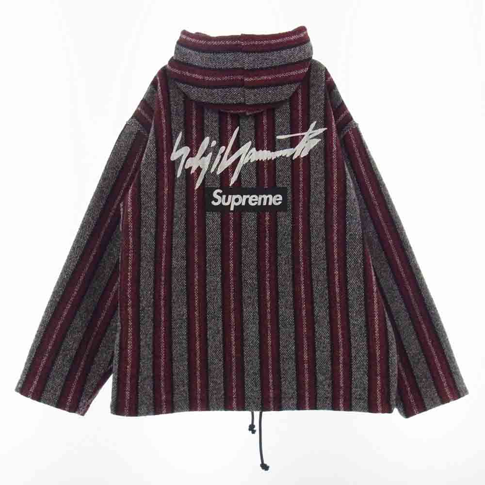 Supreme シュプリーム 22AW × Yohji Yamamoto ヨウジヤマモト Baja Jacket バハ ジャケット メキシカン パーカー レッド系 グレー系 S【新古品】【未使用】【中古】